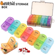 YANMIG Medicine Storage Box Large Capacity 7 Days AM PM Portable Medicine Dispenser