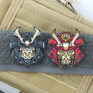 【Customized】Japanese cartoon samurai metal SAMURAI avatar3D Velcro Patch /Badges/armband/Emblem Deco