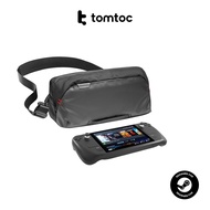 tomtoc G47 Gaming Sling Bag for Steam Deck Shoulder Bag Men Crossbody Bag for ROG Ally