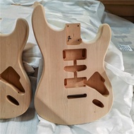 6 Strings Single Wave Electric Guitar Alder Body,For ST Electric Guitar HSH/3S Route Unpaint HG552