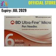 BD Ultra Fine PRO Pen Needle 32G x 6mm 100's Instant Performa Freestyle Accu Chek
