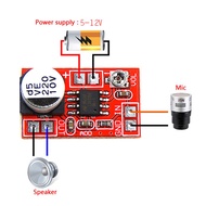 【The-Best】 Convenient DC 5V-12V Adjustable Mini Microphone Electret Amplifier Board MIC Condenser