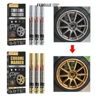 LIVESTAR 3Pcs/Set DIY Car Chrome Marker Pen Permanent Paint Marker Pen Bike Motor Tyre Marker Rubber