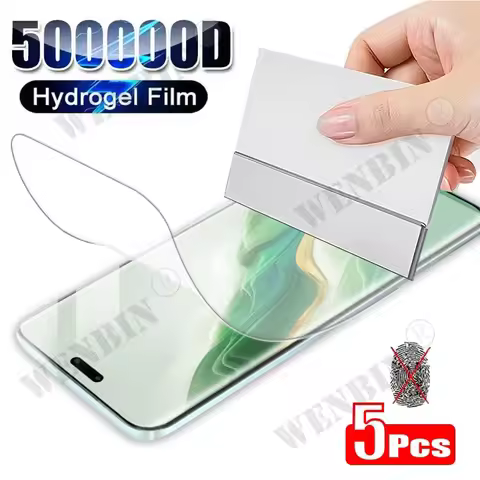 5 Pcs Hydrogel Film For Honor Magic 7 6 5 Pro Lite 400 300 200 Pro Lite X9A X8A X7A X9B X8B X9 X8 Fu