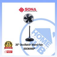 [Ready Stock] SONA 20” POWER STAND FAN SSO6068P SSO 6068P (5 Years Motor Warranty) 20 Inch