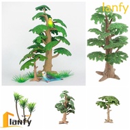 LANFY Simulation Cypress, Plastic Cypress Coconut Tree, Children's Toys Vivid Mini Pine Trees Landsc