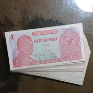 Uang Kuno 1 Rupiah Soedirman 1968