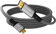 4K DisplayPort to Mini HDMI Cable 6FT, Uni-Directional DP to Mini HDMI Cable. Supports 4K@60Hz, 2K@1