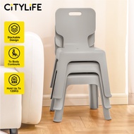 Citylife Children's Chair Sturdy Stackable Stool Study Chair With Backrest Sturdy Stackable Kinderga