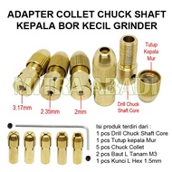 Set Bit ADAPTER COLLET Mini DRILL CHUCK SHAFT Kepala Bor Kecil Grinder