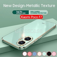 Casing For Xiaomi Poco F7 F 7 pro ultra F7pro F7ultra PocoF7 PocoF7pro 2025 Plated Glossy Soft  Phon