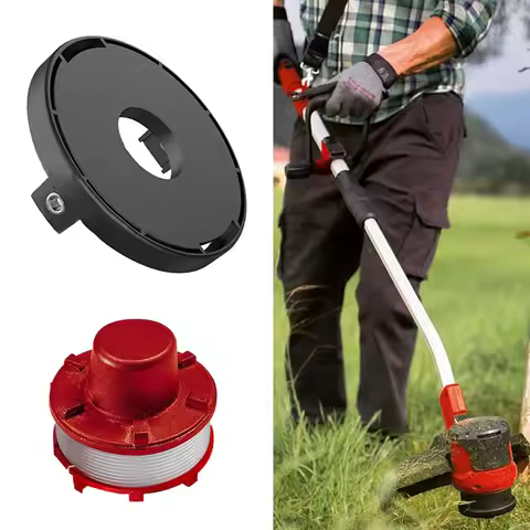 2pcs Trimmer Spool & Line+Cover For Einhell GE-CT 36/30 Li E SOLO 36/255 BL 18/200 Lawn Mower Kit Re
