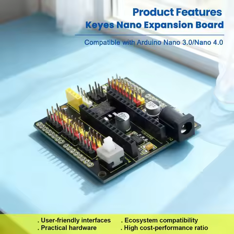 NEW Nano Shield I2C Expansion Board Compatible With Arduino Nano R4 Development Board