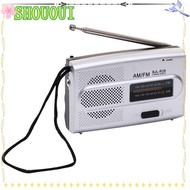 SHOUOUI AM FM Radio, FM/AM 2 Band Pocket Size Radio Receiver,   Sound Multifunctional Antenna Retro 