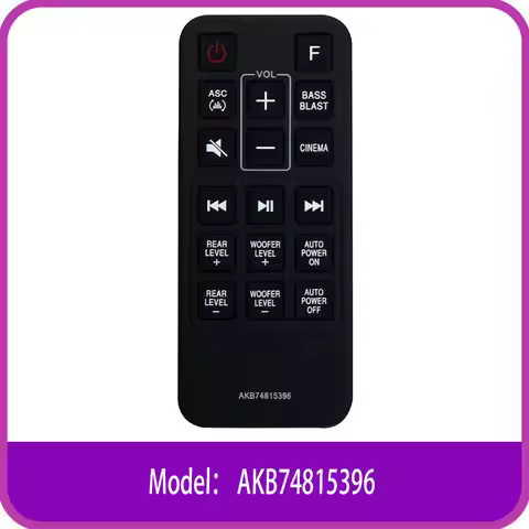 AKB74815396 Remote Control For L.G SoundBar SJ4R SJ4Y SJ4Y-S LASC58R DJ4YS SH3B SH4Y SJ3 SJ4 SK4D SP