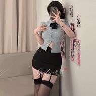 Guifei babaeng pulis propesyonal suit role-playing student tight uniform seductive short skirt