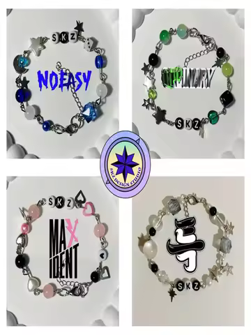 Stray Kids Oddinary,Noeasy,Maxident,5Star inspired bracelets , stray kids jewelry, kpop jewelry