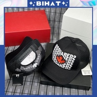 DSQUARED2 Men's and Women's Fashion Button Mesh Cap, Dsquared2 Mesh Hat with Mesh MU89