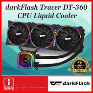 DARKFLASH TRACER DT-360 AIO 360mm CPU LIQUID COOLER (BLACK) [ DT360 ]
