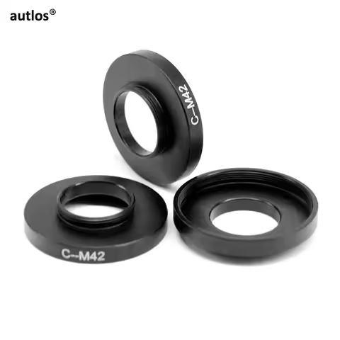 C to M42 Microscope Adapter Ring C mount to M42 x 0.75 Adaptor Rings for Nikon Olympus Leica Microsc