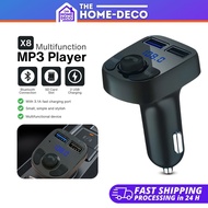 Multifunction X8 Wireless Car MP3 Player with Bluetooth Handsfree Audio Player Dual USB Charger 3.1A