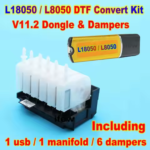Rip Software DTF Conversion Kit L18050 L8050 Printer Dtf Kit For Epson Manifold Damper RIP Dongle Pr