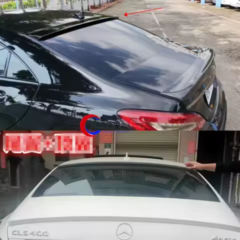 For Benz W218 Spoiler 2012-2017 W218 CLS300 CLS350 CLS63 Plastic Primer Color Rear Window