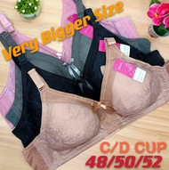 Bigger Size Bra Non Wired Baju dalam Perempuan besar B010 | 48-52 C/D Cup IRENE