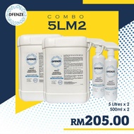 🇲🇾 2×5L + 2×500ml  🧡 DFENZE HOCL Multipurpose  Dfenze Hocl Sanitizer & Disinfectant Multi-Purpose 天然
