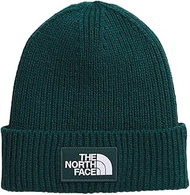 NF0A3FJX68L TNF Logo Box Cuffed Beanie Hat Men's Deep Nori-Duck Green Size OS
