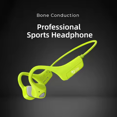 Wireless Bluetooth Headset Bone Conduction Headphones Titanium Lightweight Earphone With Microphones