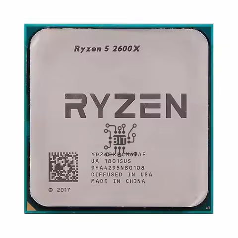 Ryzen 5 2600X R5 2600X 3.6 GHz Six-Core Twelve-Thread CPU Processor YD260XBCM6IAF Socket AM4