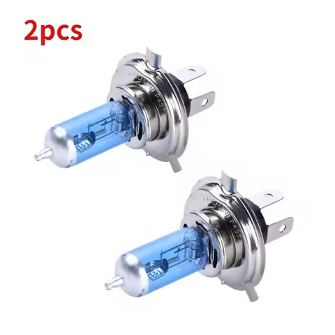 2pcs H4 55W Halogen Car Light Bulb High Low Beam H4 12V 60/55W P43T 9003 Super Xenon White 6000K Hea