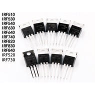 1pcs IRF510 IRF520 IRF530 IRF540 IRF630 IRF640 IRF730 IRF740 IRF830 IRF840 Transistor TO-220 TO 220