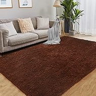 Puremy Area Rug 4x5.8, Soft Rugs for Living Room, Plush Fluffy Rugs for Bedroom, Non-Slip Indoor Car