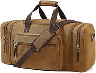 Canvas Expandable Duffle Bag for Men Traveling, Luggage Travel Bag Weekender Overnight Bag,Mens Gym 