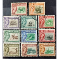 [STM 330-A] North Borneo 1961 Queen Elizabeth II & Local Motives (used) stamp/setem
