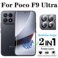 For Poco F9 Ultra 2 In 1 Transparent Tempered Glass Screen Protector For Redmi Note 17 Poco F9 Pro M