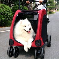Large Pet Stroller Large Dog Stroller Large Dog Stroller Injury Old and Disabled Dog Trolley Pet Outing Stroller Leisure