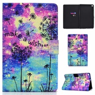 Fashion Coloured Drawing PU Leather Tablet Case for Samsung Galaxy Tab A SM-T510 SM-T515 10.1 Inch 2019 Stand Cover