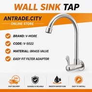 KITCHEN WALL SINK TAP Wall Mounted Basin Water Tap Kitchen Faucet /墙水龙头/V-5022