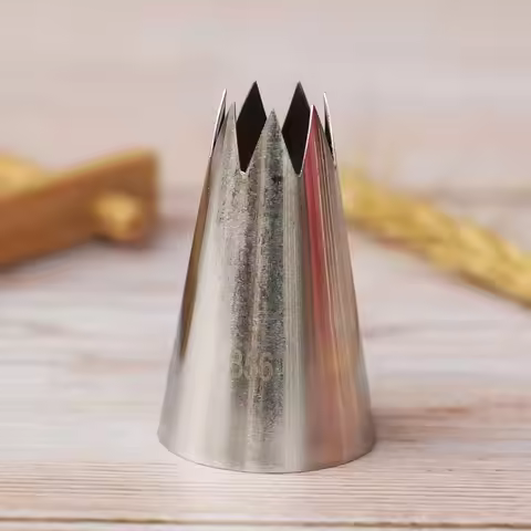 #356 Large Size Open Star Nozzle Cake Decorating Tools Stainless Steel Icing Piping Cream Nozzles Ba