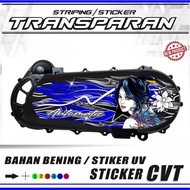 CVT MOTORCYCLE STICKERS CVT POLE/S TRANSPARENT UV BLOCK CVT STRIPING STICKERS