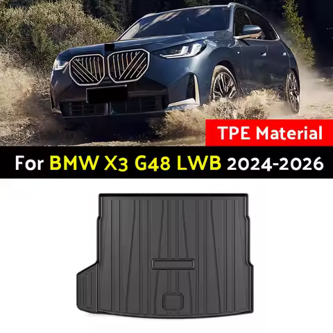 TPE Material Car Rear Trunk Mats For BMW X3 G48 LWB MK4 2024 2025 2026-IN Waterproof Rear Trunk Carg