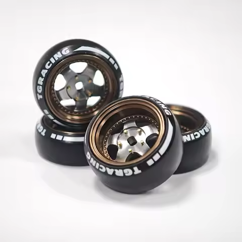 2pcs Metal Wheel Hub Micro-arc Drift Tire Tyre 20mm for 1/28 RC Car DriftArt DA4 TG TGS XRX DRZ MA r