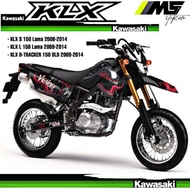 Old KLX 150 Fullbody Variation Striping Sticker Decal 2009-2014 - Old KLX L Decal - Old KLX S Decal 