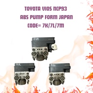 Toyota Vios NCP93 1.5 ABS Pump Original Japan 7K / 7L / 7M