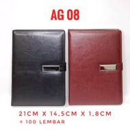 Ag 08 a5 leather agenda, promotional agenda, souvenir agenda, ag08 leather agenda, block note, notes