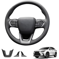 3PCS Steering Wheel Trim Cover for 2023-2025 RX,2022-2025NX,2024 2025 GX/TX ABS Carbon Fiber Interio