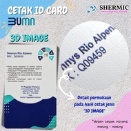 Cetak Custom Print UV DESAIN ID CARD BUMN NAME TAG PVC RFID E-TOLL - 3D Image 2S, Emoney Mandiri